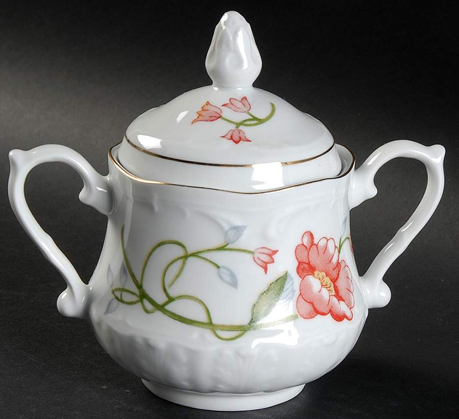 Trellis Sugar Bowl & Lid by Baum Brothers-1