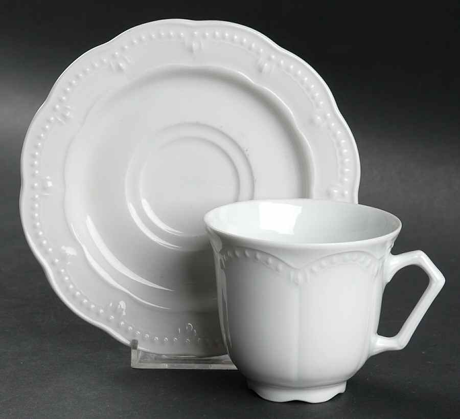 Versaille Flat Cup & Saucer Set by Baum Brothers-1