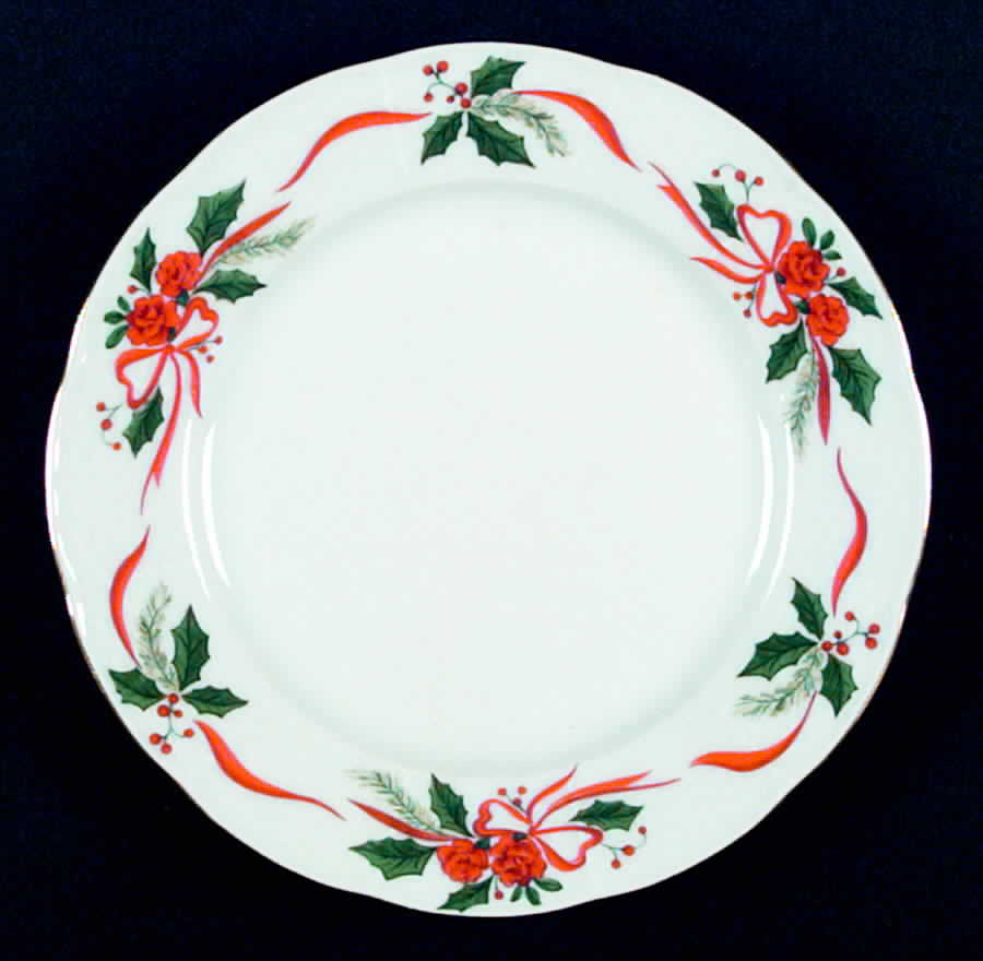 Victorian Holiday (Roses) Salad Plate by Baum Brothers-1