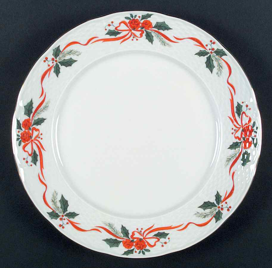 Victorian Holiday (Roses) Dinner Plate by Baum Brothers-1