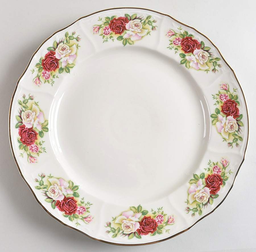 Victorian Rose 12" Chop Plate (Round Platter) by Baum Brothers-1