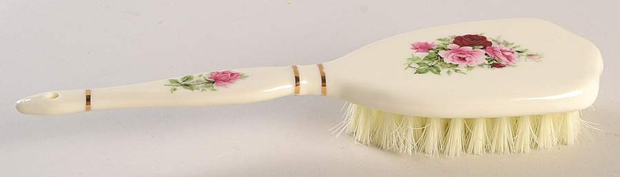 Victorian Rose Hair Brush by Baum Brothers-1