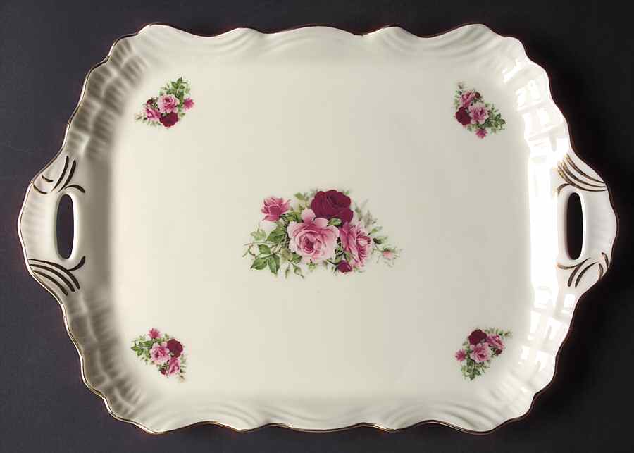 Victorian Rose Dresser Tray by Baum Brothers-1
