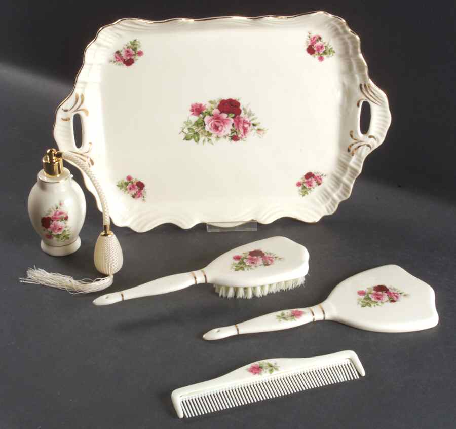 Victorian Rose (5 Piece) Vanity Set by Baum Brothers-1