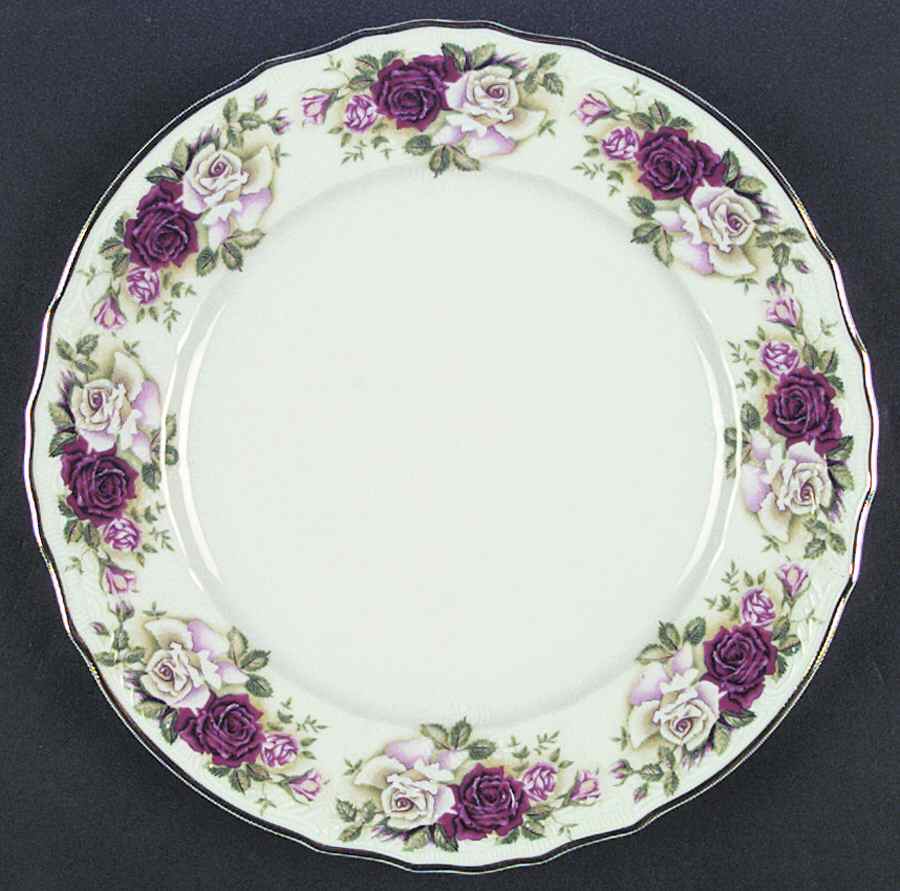 Victorian Rose Dinner Plate by Baum Brothers-1