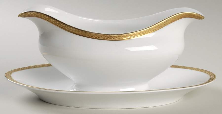 Golconda Gravy Boat with Attached Underplate by Paul Muller-1