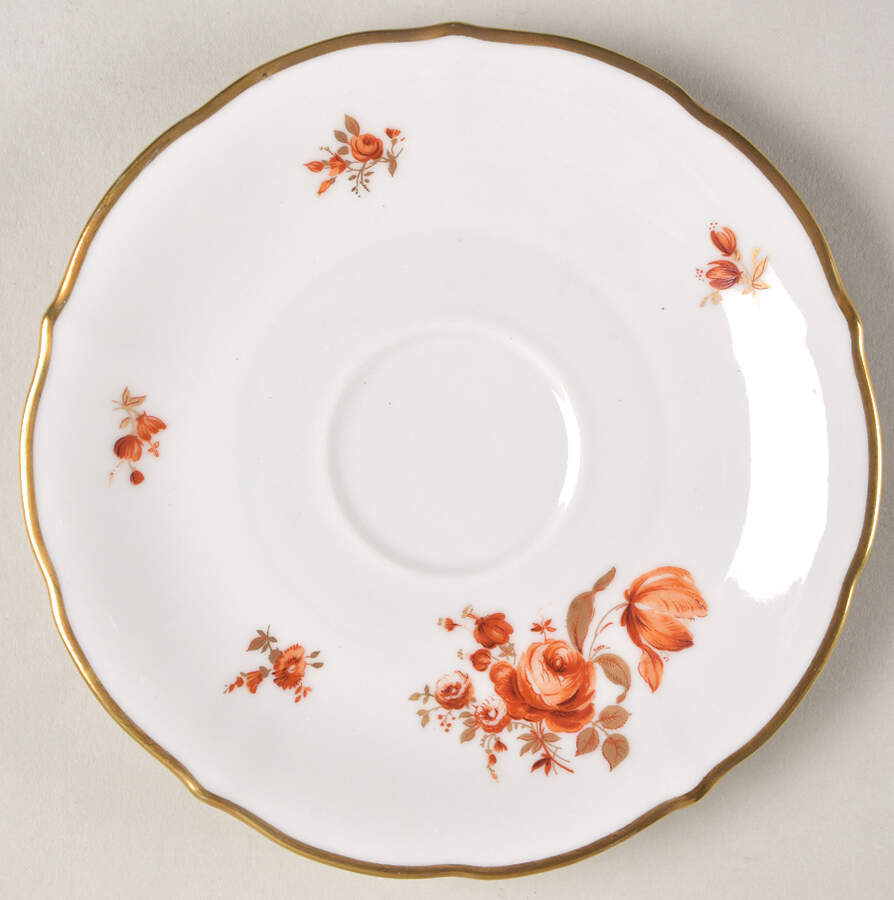 Meissen Golden Coral Saucer by Winterling - Bavaria-1