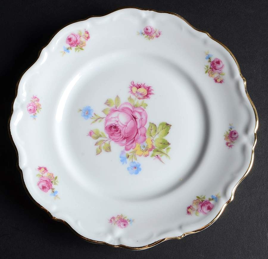 Meissen Rose Salad Plate by Bavaria-1