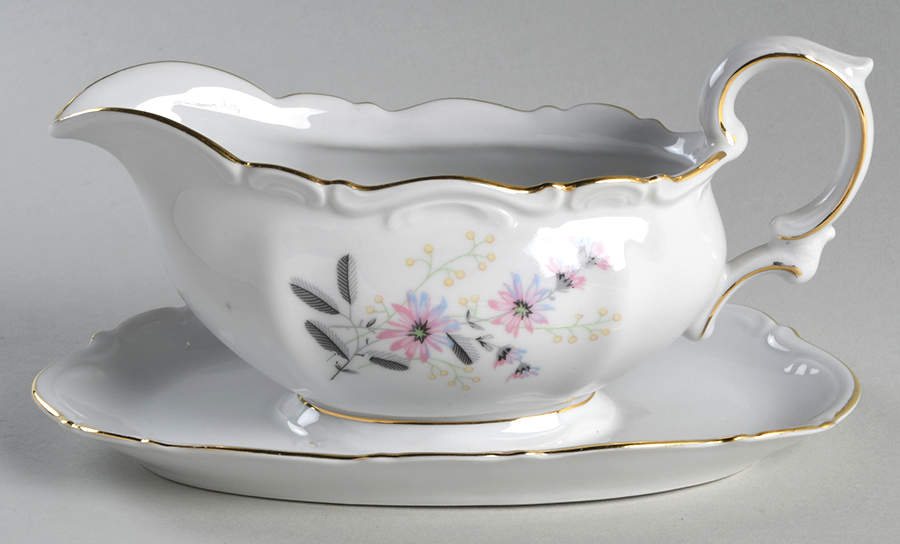 Rita Gravy Boat with Attached Underplate by Schumann - Bavaria-1