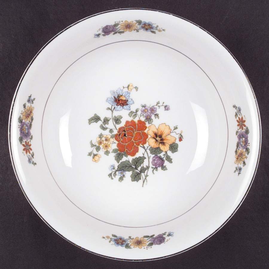 Spring Flowers 9" Round Vegetable Bowl by Bavaria-1
