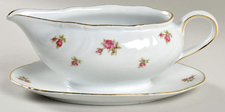 Tapestry Gravy Boat with Attached Underplate by Bavaria-1