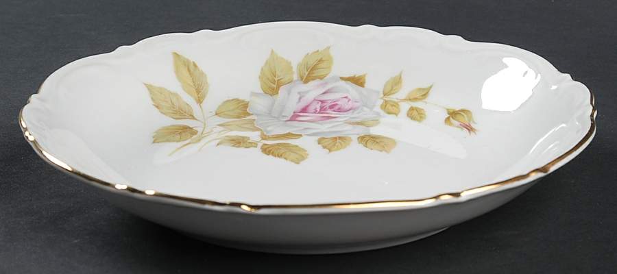 White Rose Coupe Soup Bowl by Schumann - Bavaria-1