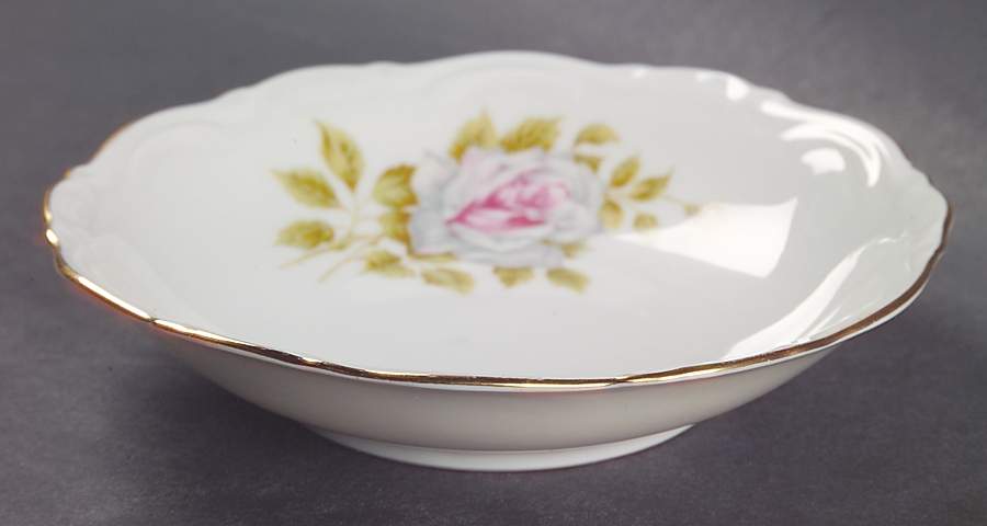 White Rose Fruit/Dessert (Sauce) Bowl by Schumann - Bavaria-1