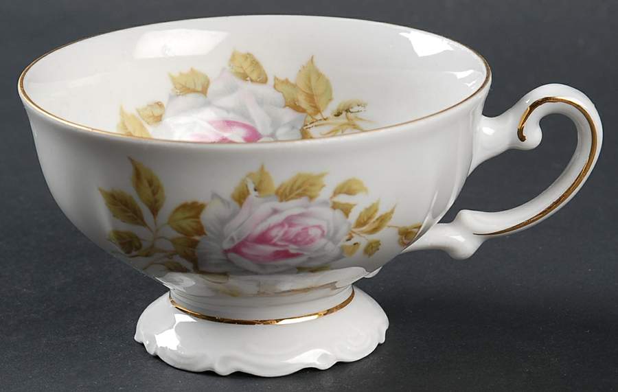 White Rose Footed Cup by Schumann - Bavaria-1