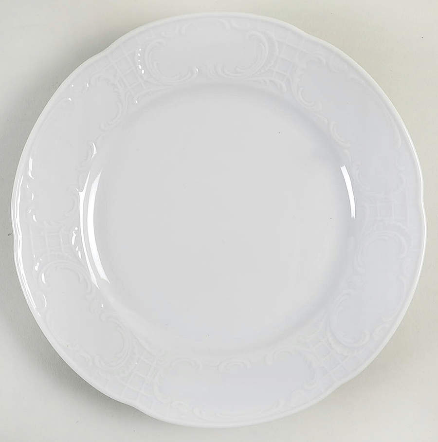 Mozart White Salad Plate by Bauscher Weiden-1