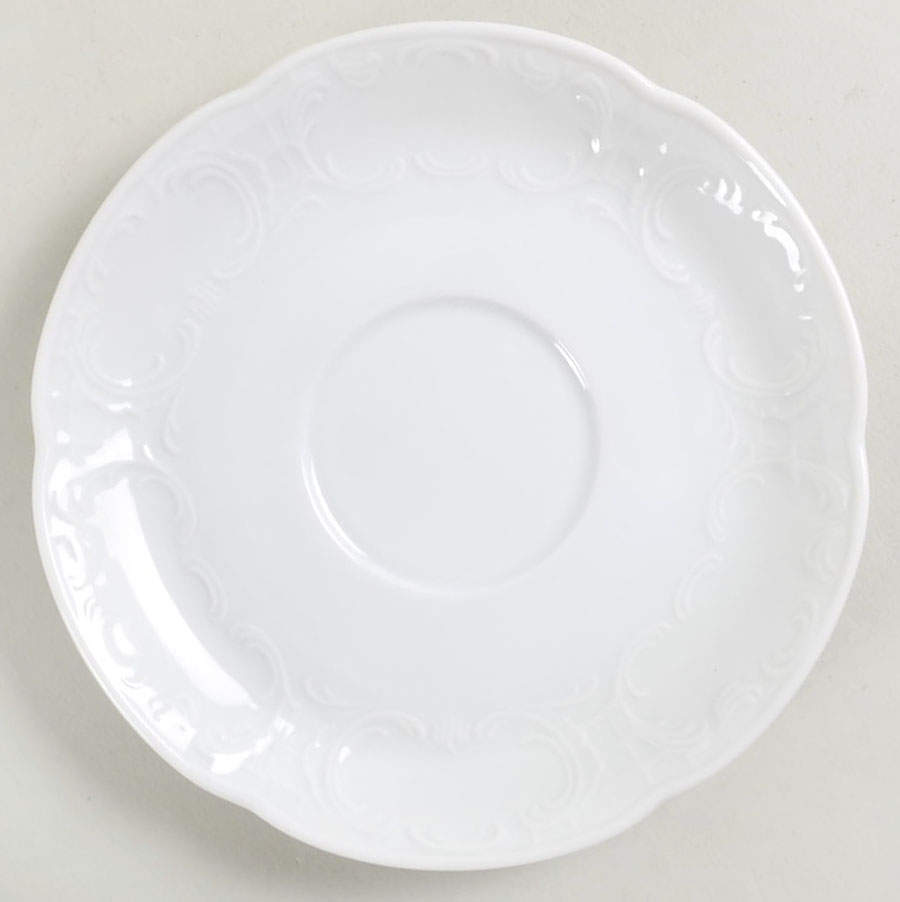 Mozart White Saucer by Bauscher Weiden-1