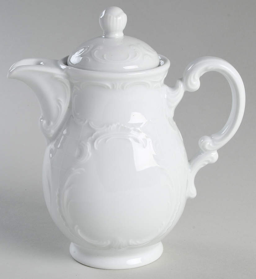 Mozart White Mini Coffee Pot & Lid by Bauscher Weiden-1