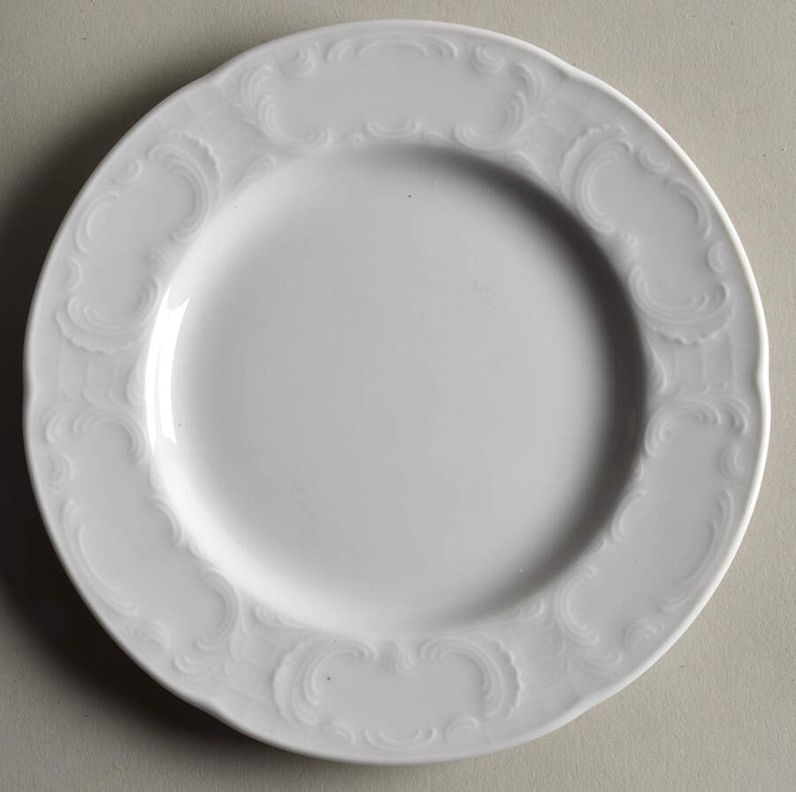 Mozart White Bread & Butter Plate by Bauscher Weiden-1