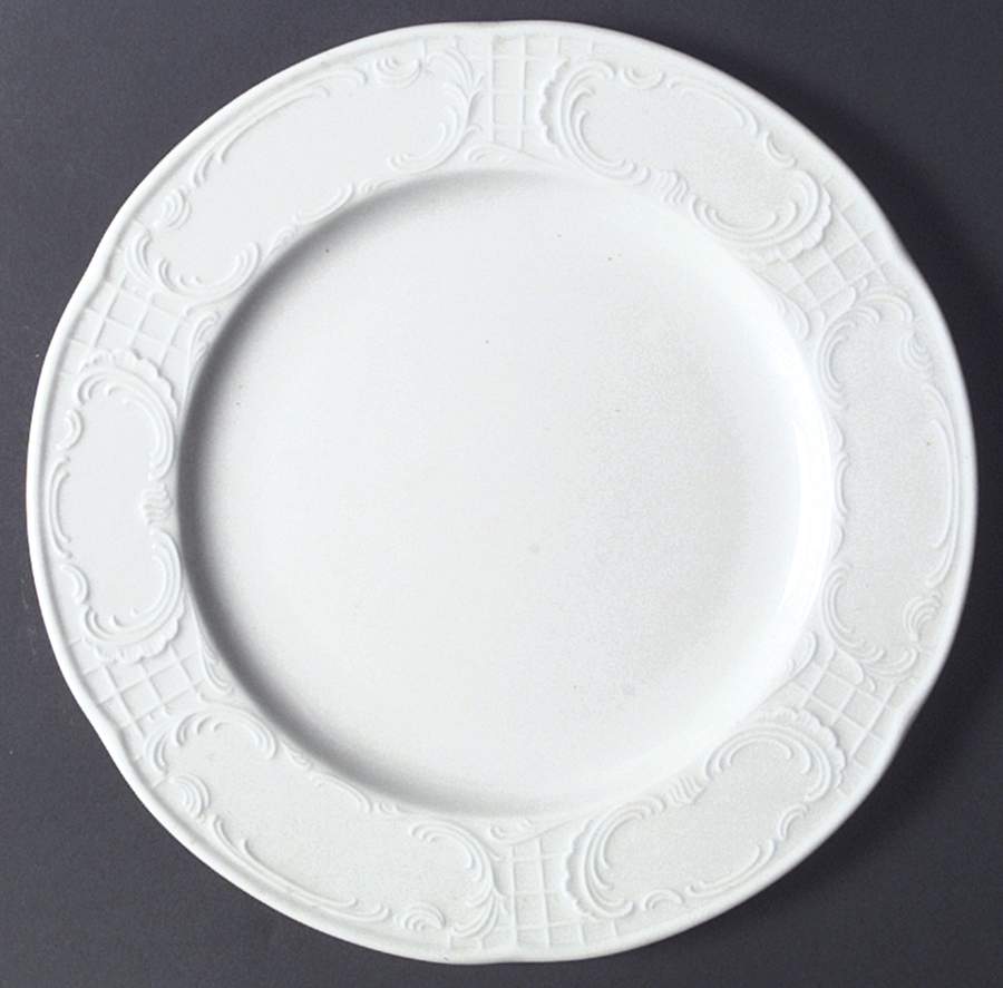 Mozart White Dinner Plate by Bauscher Weiden-1