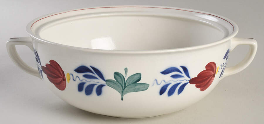 Boerenbont 2 Qt Round Covered Casserole No Lid by Boch-1