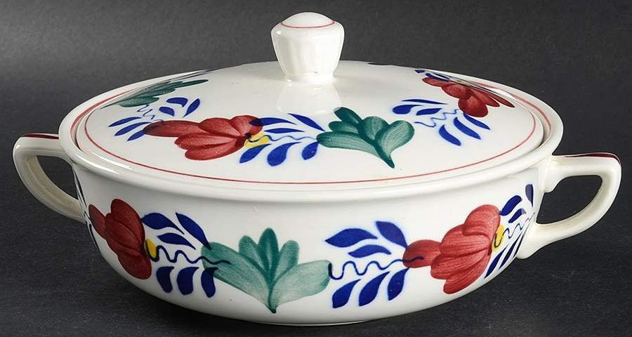 Boerenbont Mini Round Covered Vegetable by Boch-1