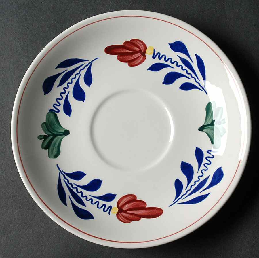 Boerenbont Saucer for Cream Soup Bowl by Boch-1