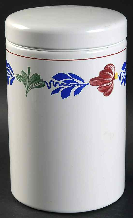 Boerenbont Metal Storage Container W/Lid by Boch-1