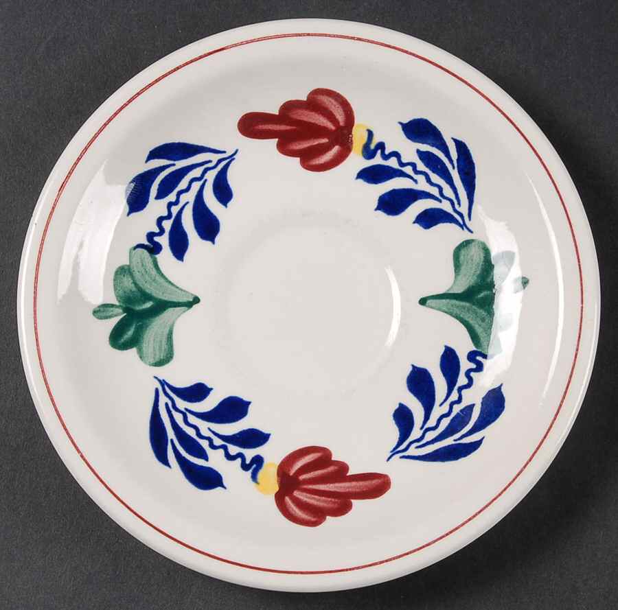 Boerenbont Saucer for Flat Cup by Boch-1