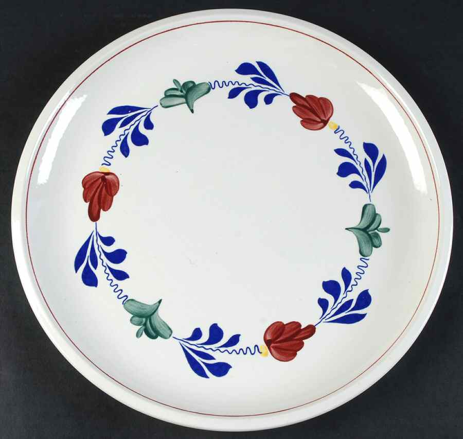 Boerenbont 12" Chop Plate (Round Platter) by Boch-1