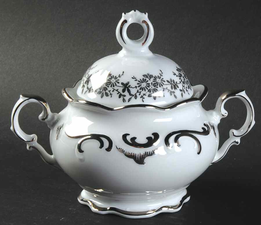 Romance Sugar Bowl & Lid by Bavarian Crest-1