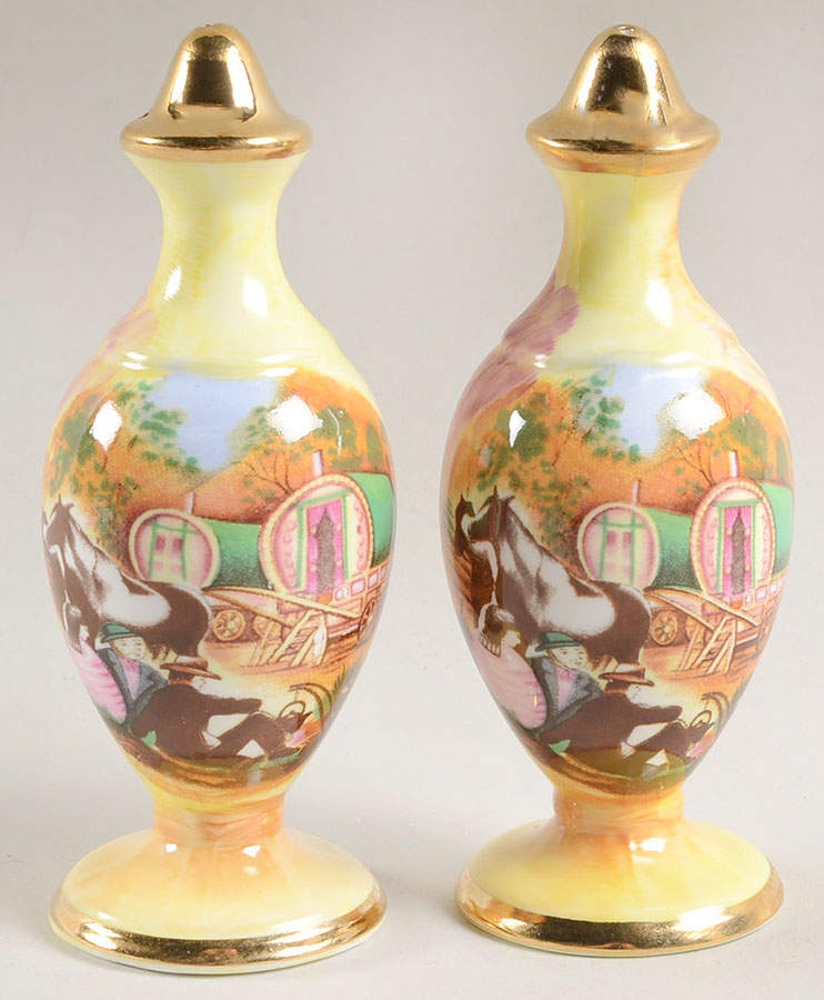 Atchin Tan Salt & Pepper Set by Baron China Staffs-1