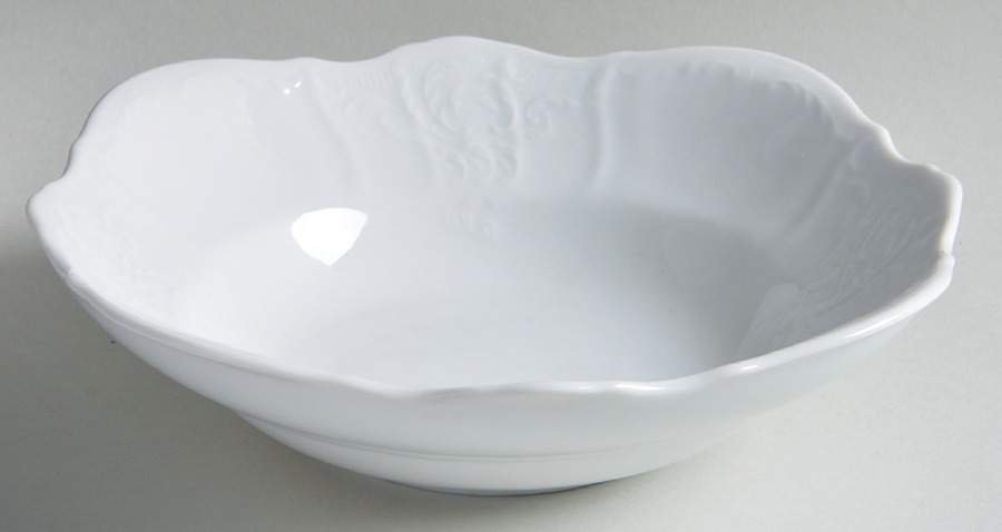 Bernadotte White-No Trim 8" Square Vegetable Bowl by Baum Brothers-1