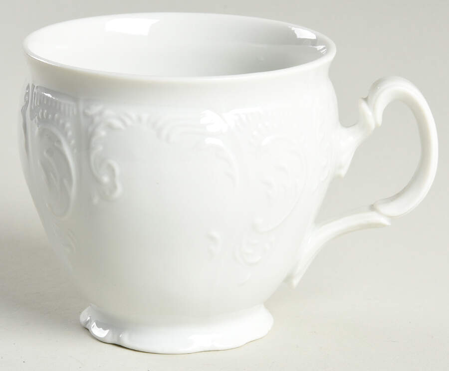 Bernadotte White-No Trim Footed Cup by Baum Brothers-1