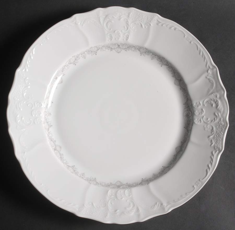 Bernadotte White-No Trim 12" Chop Plate (Round Platter) by Baum Brothers-1