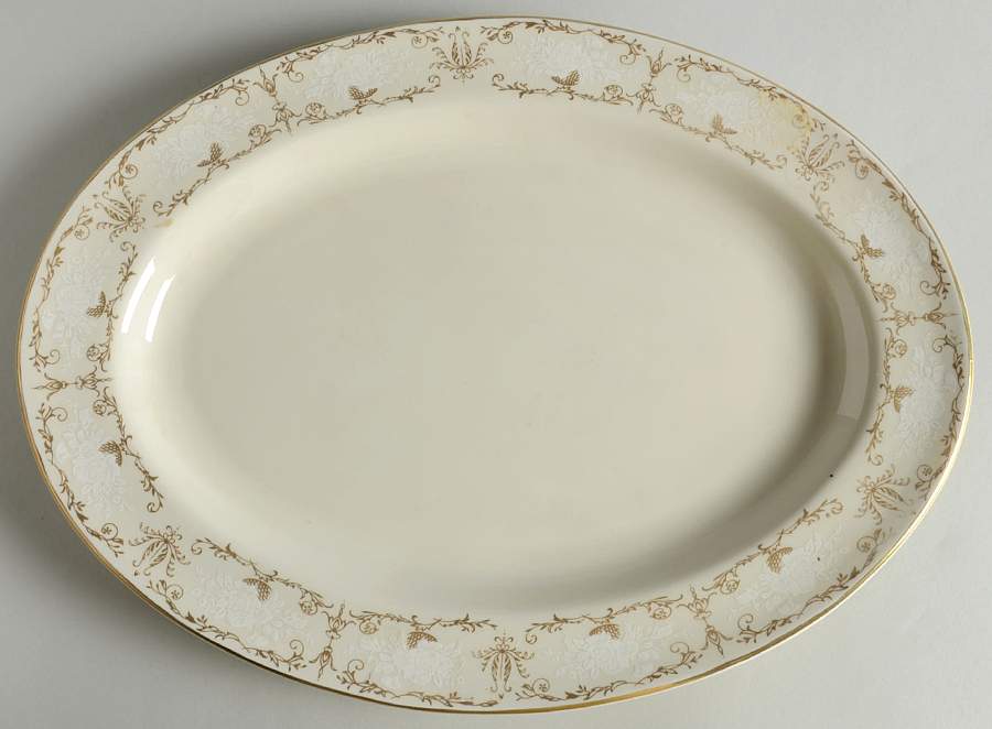Bridget 14" Oval Serving Platter by Belcrest-1