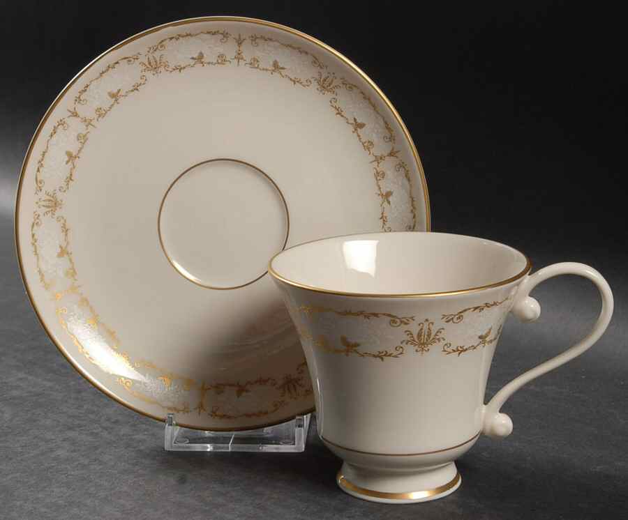 Bridget Footed Cup & Saucer Set by Belcrest-1