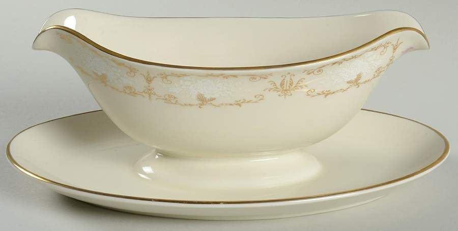 Bridget Gravy Boat with Attached Underplate by Belcrest-1