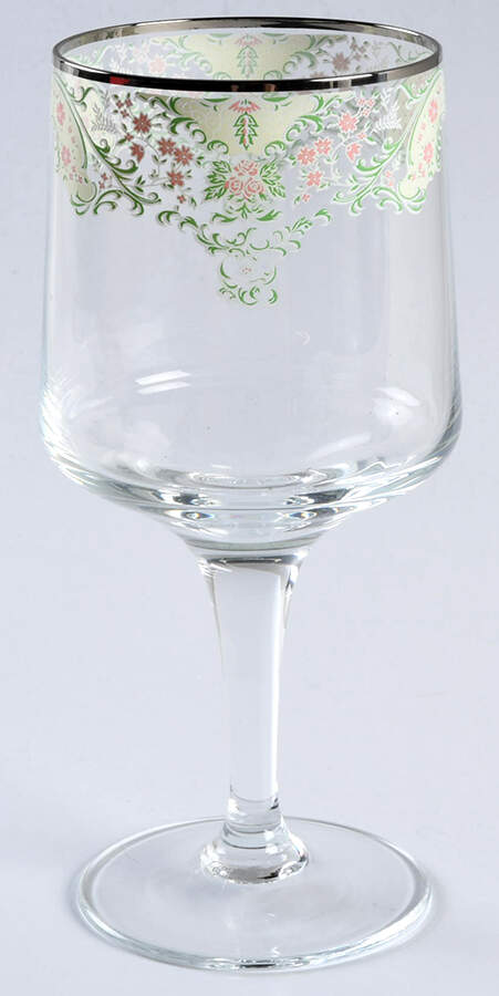 Brocade Glassware Goblet by Belcrest-1