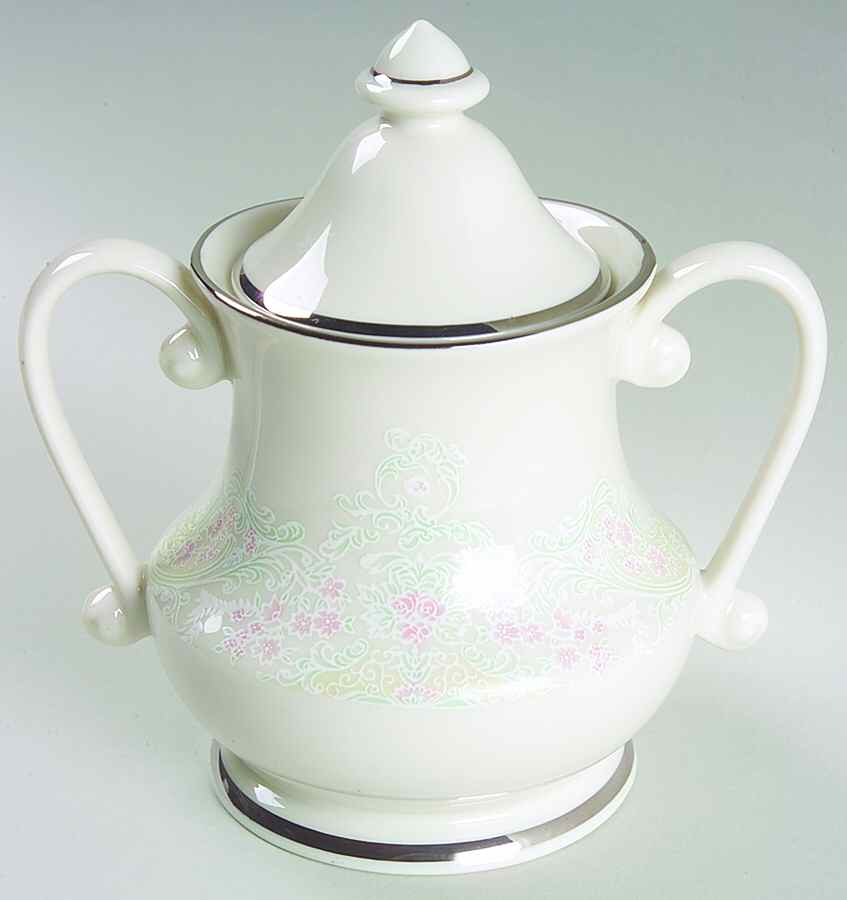 Brocade Sugar Bowl & Lid by Belcrest-1
