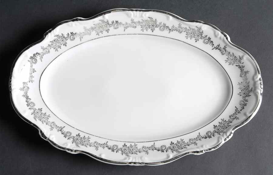 Corsage 13" Oval Serving Platter by Belcrest-1