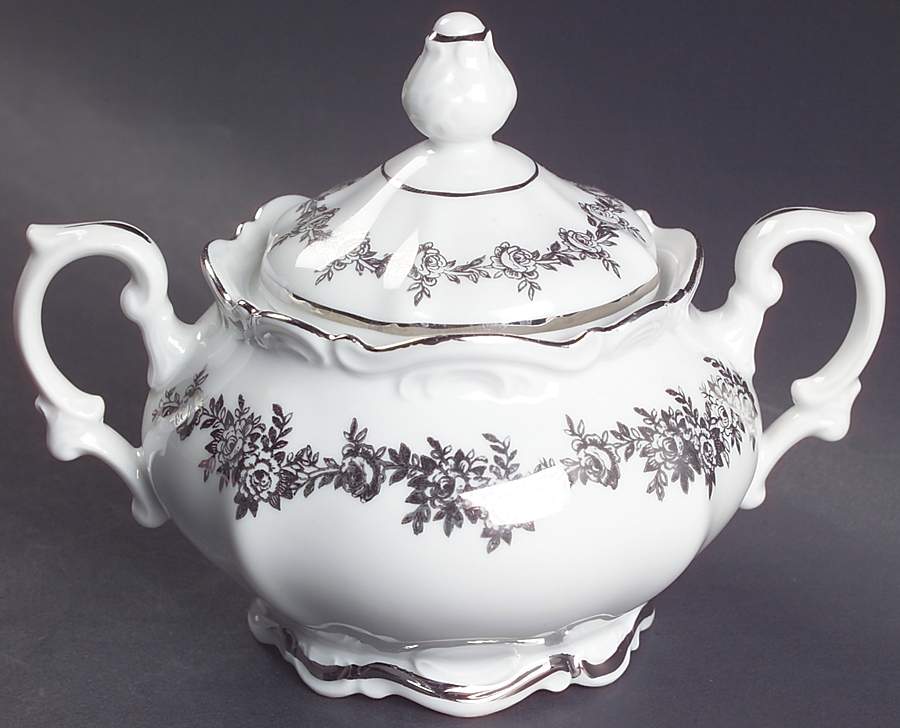 Corsage Sugar Bowl & Lid by Belcrest-1