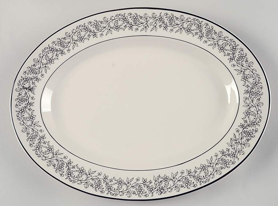 Donna Marie 12" Oval Serving Platter by Belcrest-1