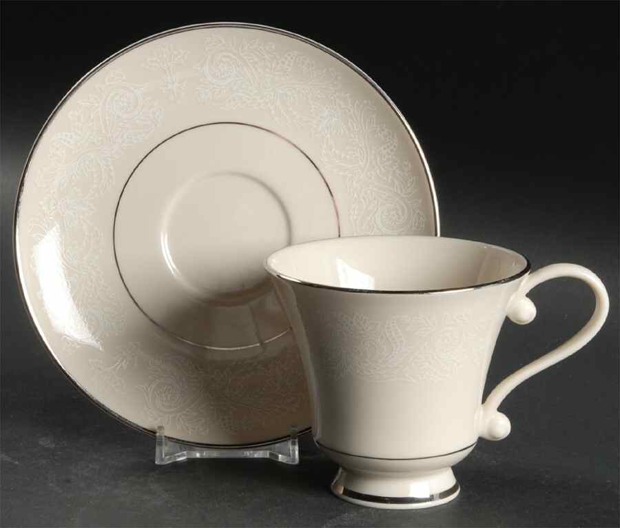 Jacqueline Footed Cup & Saucer Set by Belcrest-1