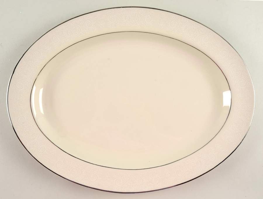 Jacqueline 14" Oval Serving Platter by Belcrest-1