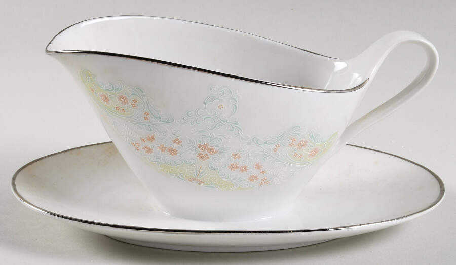Monica Gravy Boat with Attached Underplate by Belcrest-1