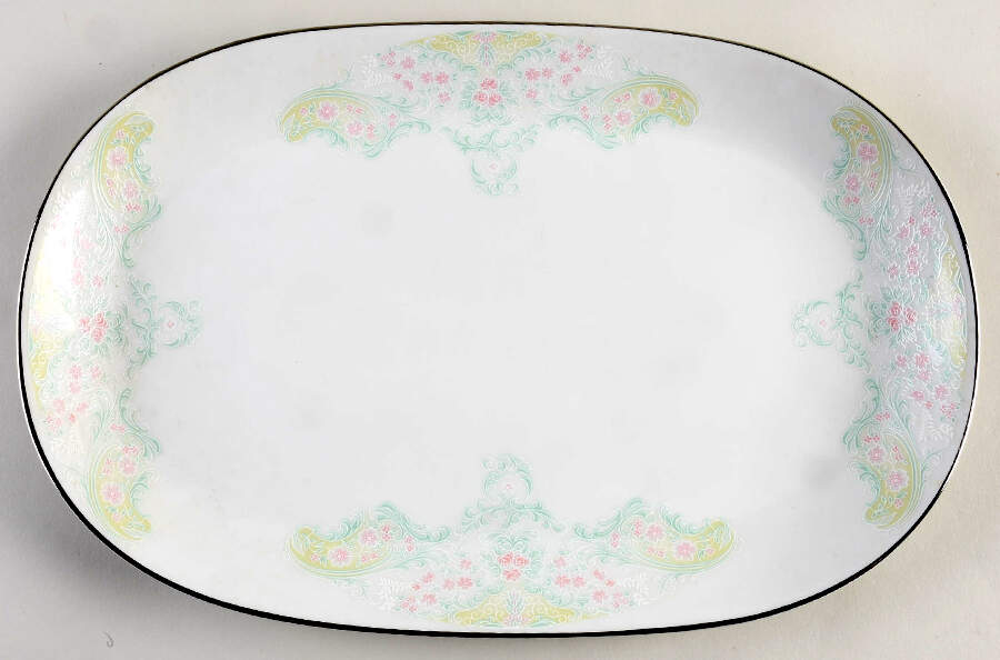 Monica 14" Oval Serving Platter by Belcrest-1