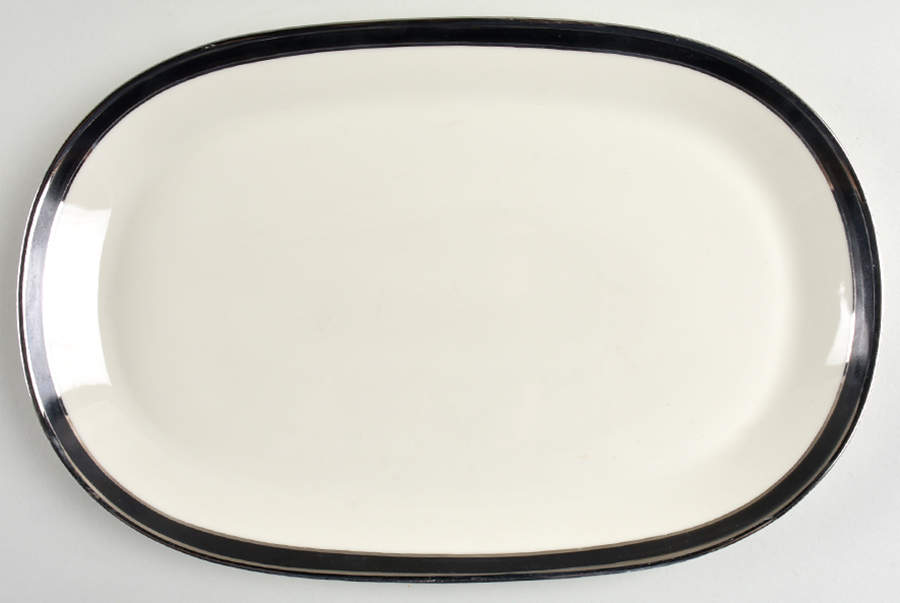 Onyx 14" Oval Serving Platter by Belcrest-1