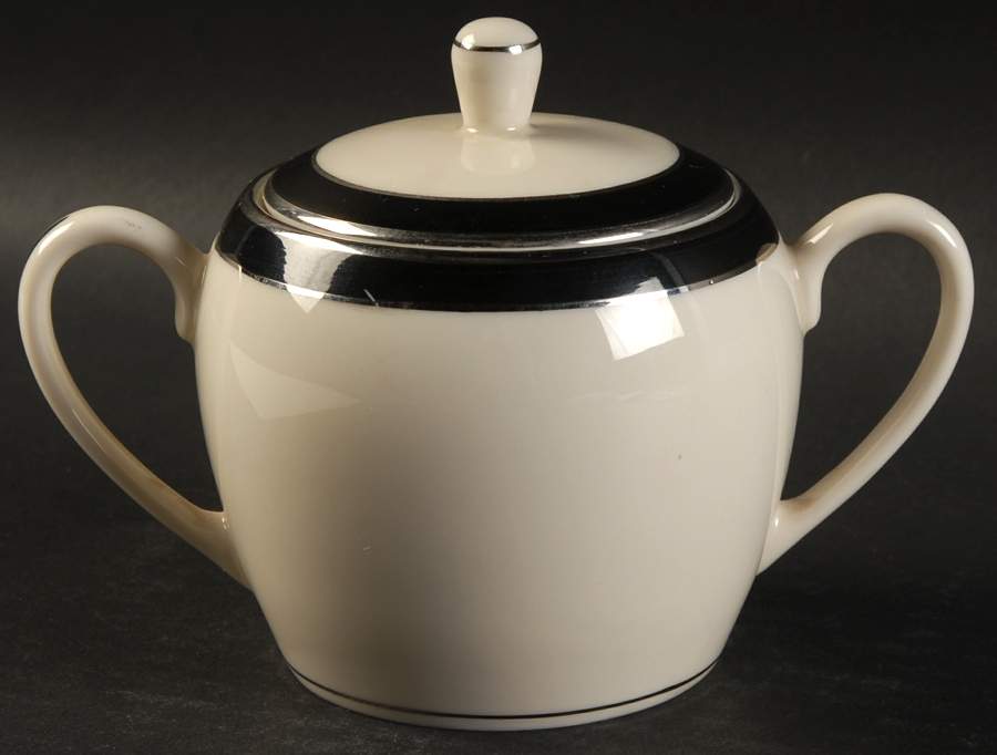 Onyx Sugar Bowl & Lid by Belcrest-1