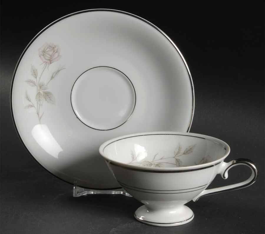 Rosemont Footed Cup & Saucer Set by Belcrest-1