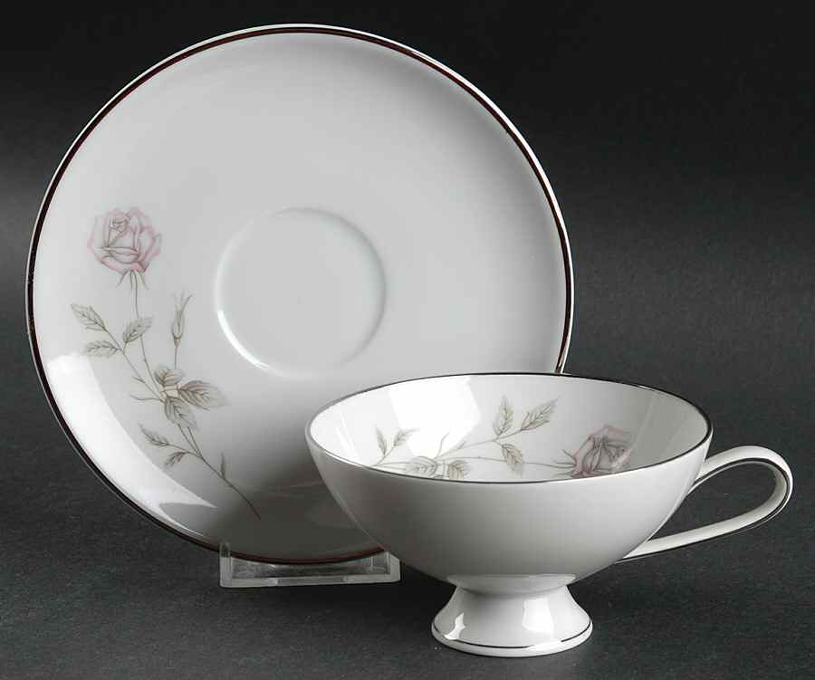 Rosemont (No #) Footed Cup & Saucer Set by Belcrest-1